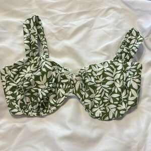 Abercrombie Curve Love Green Floral Bikini